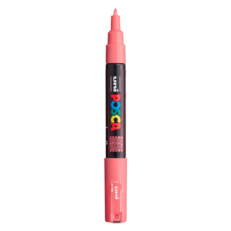 Uni posca verfmarker 1mc koraal - conische punt - 1 mm