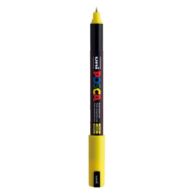 Uni posca marker pc-1mr geel - extra fine 0,7mm