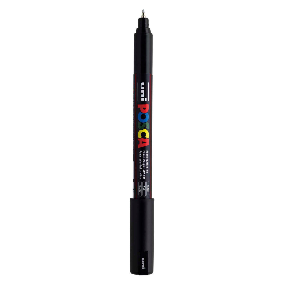 Uni posca marker pc-1mr zwart - extra fine 0,7mm