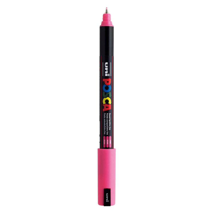Uni posca marker pc-1mr roze - extra fine 0,7mm