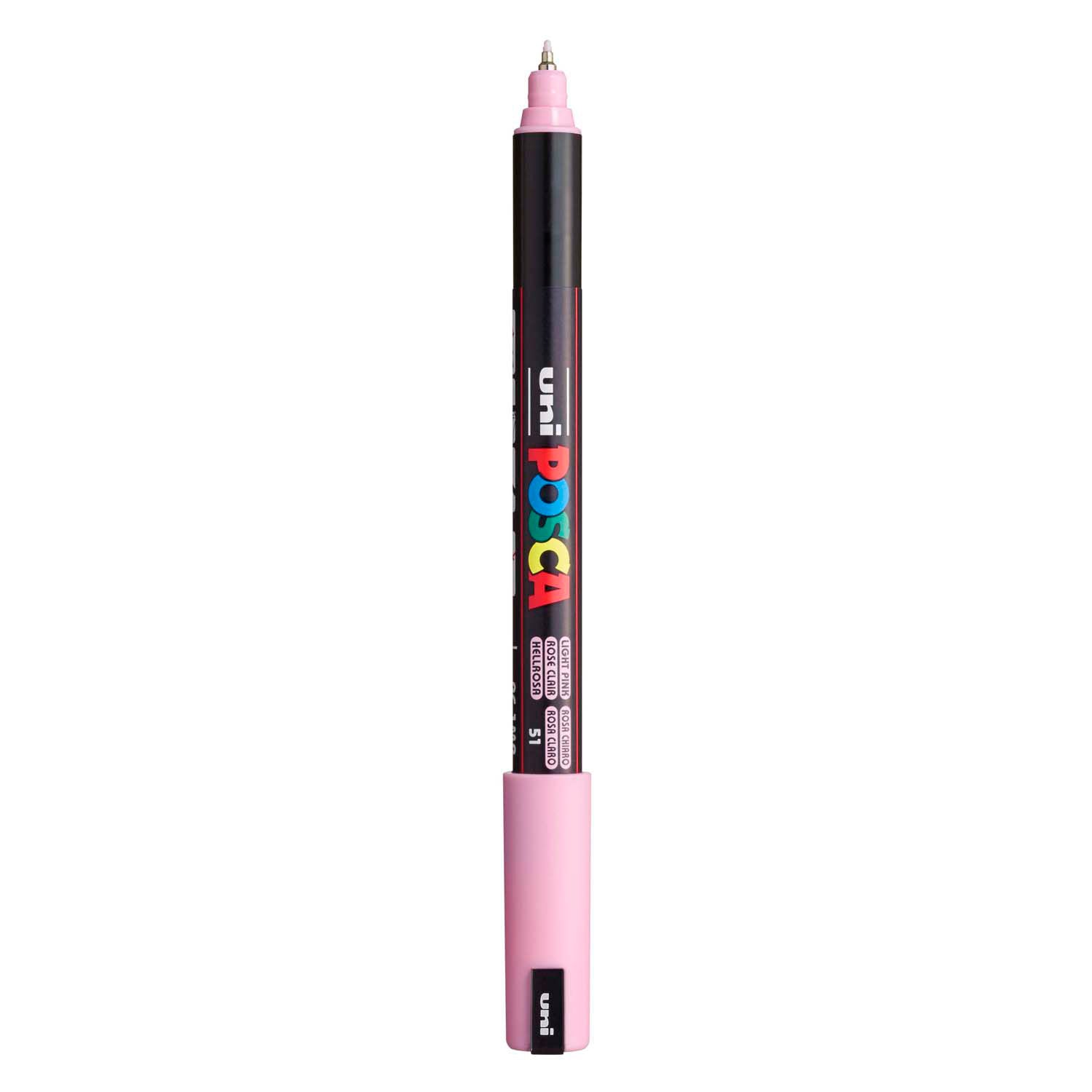 Uni posca marker pc-1mr lichtroze - extra fine 0,7mm