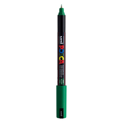 Uni posca marker pc-1mr donkergroen - extra fine 0,7mm