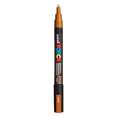 Uni posca pc3m acrylmarker brons - ronde punt tot 1,3 mm