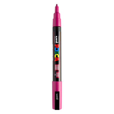 Uni posca pc3m acrylmarker fuchsia - ronde punt tot 1,3 mm