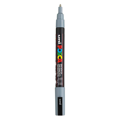 Posca uni pc3m acrylmarker grijs - ronde punt tot 1,3 mm