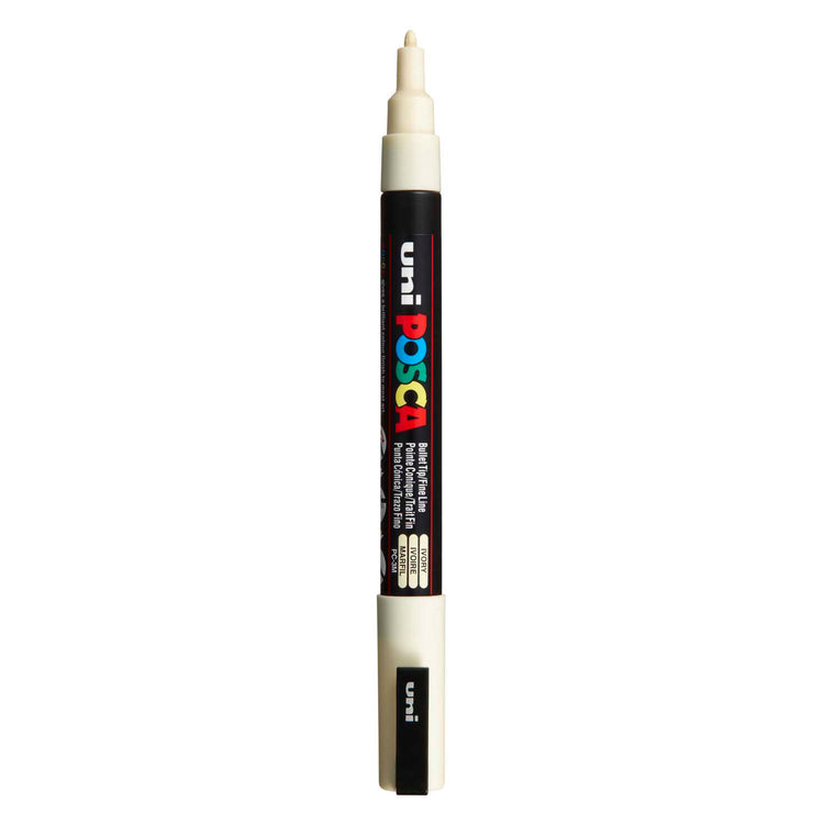 Uni posca https: www.cchobby.nl posca-marker-afm-pc-3m-lijndikte-0-9-1-3-mm-fijn-ivoor-1-stuk
