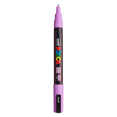 Uni posca pc3m acrylmarker lavendel - ronde punt tot 1,3 mm