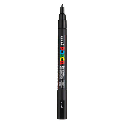Uni posca pc3m acrylmarker zwart - ronde punt tot 1,3 mm