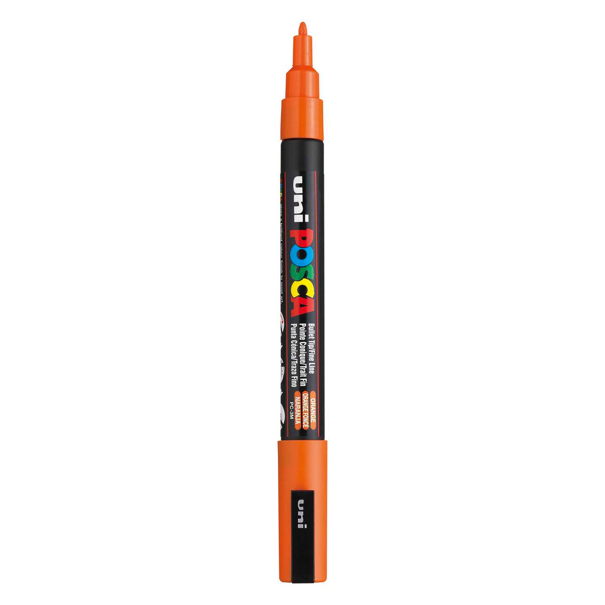 Uni posca pc3m acrylmarker donkeroranje - ronde punt tot 1,3 mm