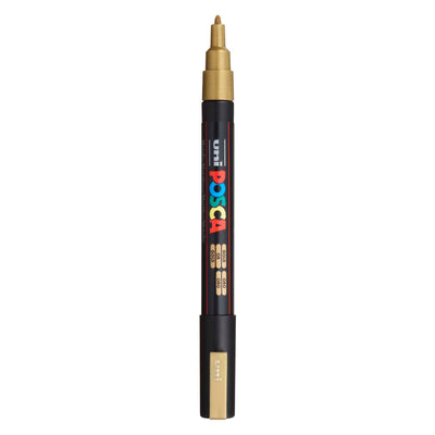 Posca uni pc3m verfmarker goud - ronde punt tot 1,3 mm