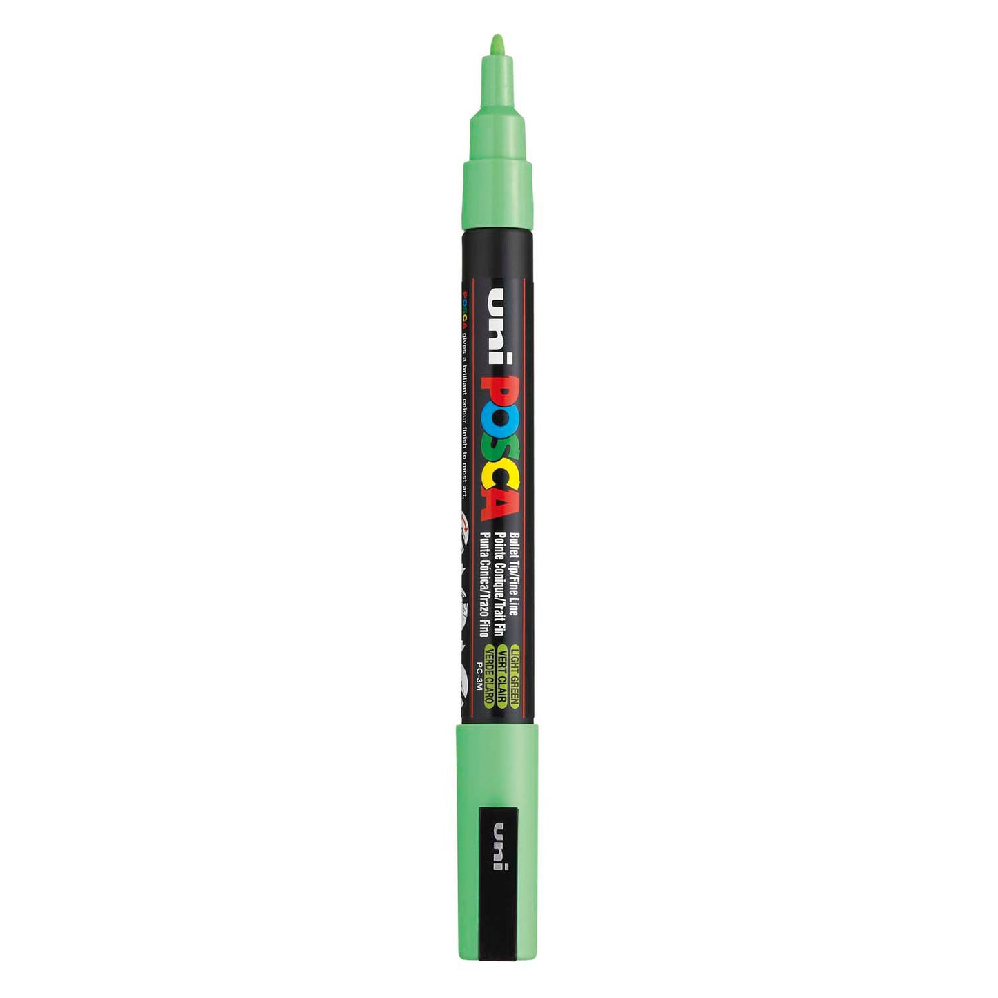 Uni posca pc3m verfmarker lichtgroen - ronde punt tot 1,3 mm