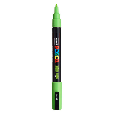Uni posca pc3m verfmarker appelgroen - ronde punt tot 1,3 mm