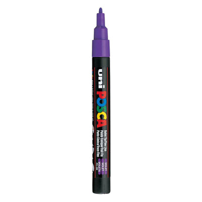 Uni posca posca uni pc3m verfmarker paars - ronde punt tot 1,3 mm