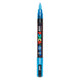 Uni posca pc3m verfmarker glitter donkerblauw - ronde punt tot 1,3 mm