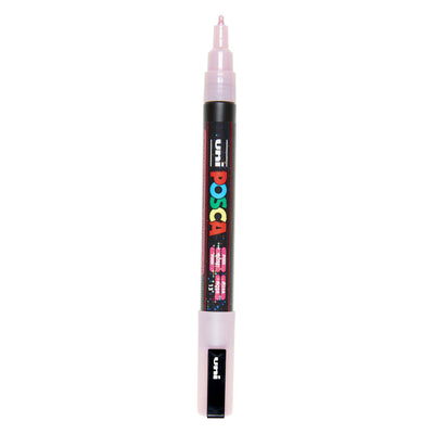 Uni posca pc3m verfmarker glitter roze - ronde punt tot 1,3 mm