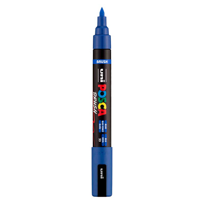 Uni posca brushmarker pc5br donkerblauw - brushpunt 1-4 mm