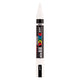 Uni posca brushmarker pc5br wit - brushpunt 1-4 mm