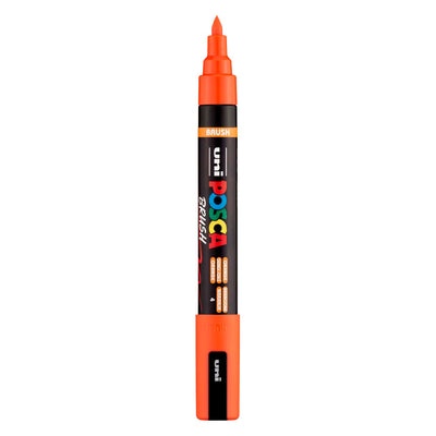 Uni posca brushmarker pc5br oranje - brushpunt 1-4 mm