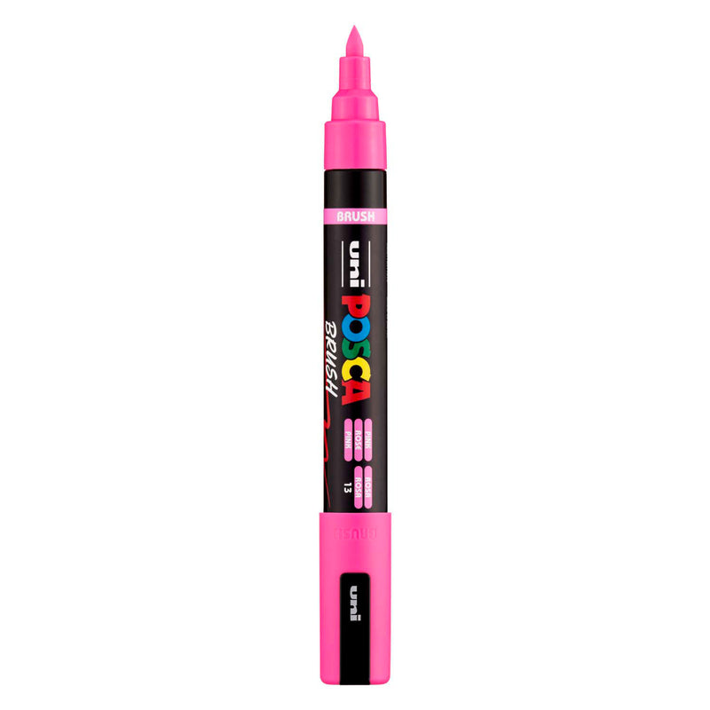 Uni posca brushmarker pc5br roze - brushpunt 1-4 mm
