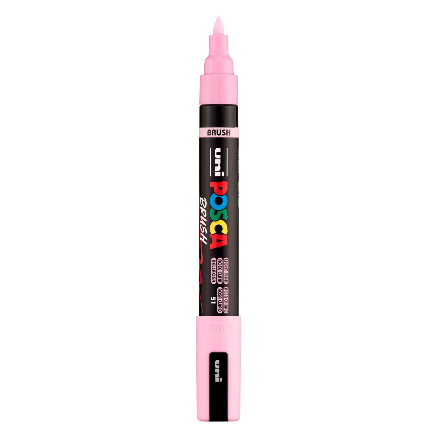 Uni posca brushmarker pc5br lichtroze - brushpunt 1-4 mm