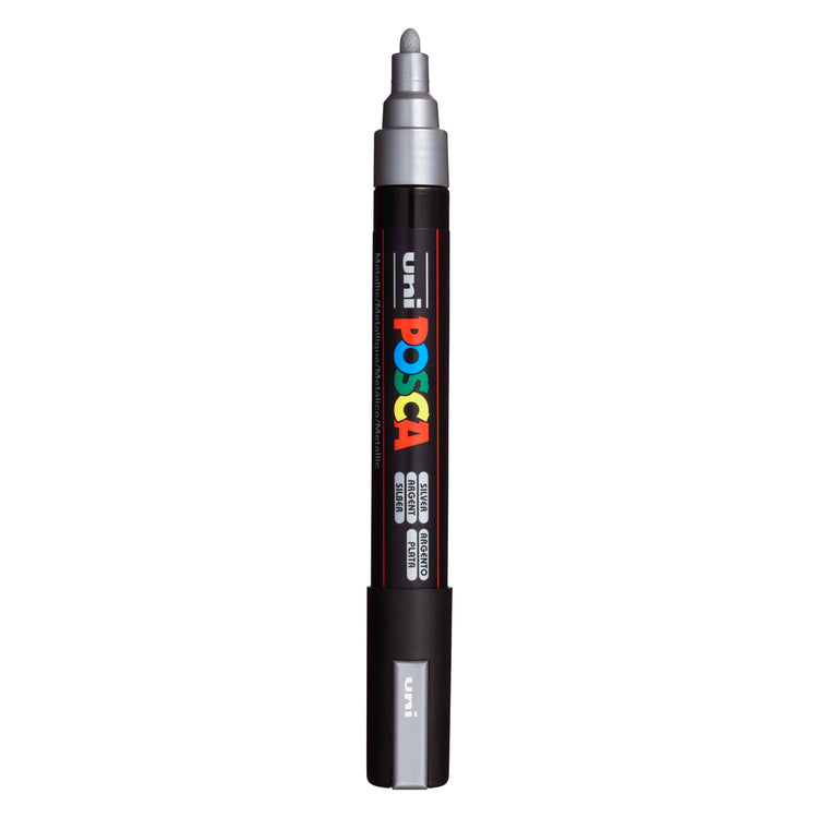 Uni posca verfmarker pc5m zilver - conische punt 2,5 mm