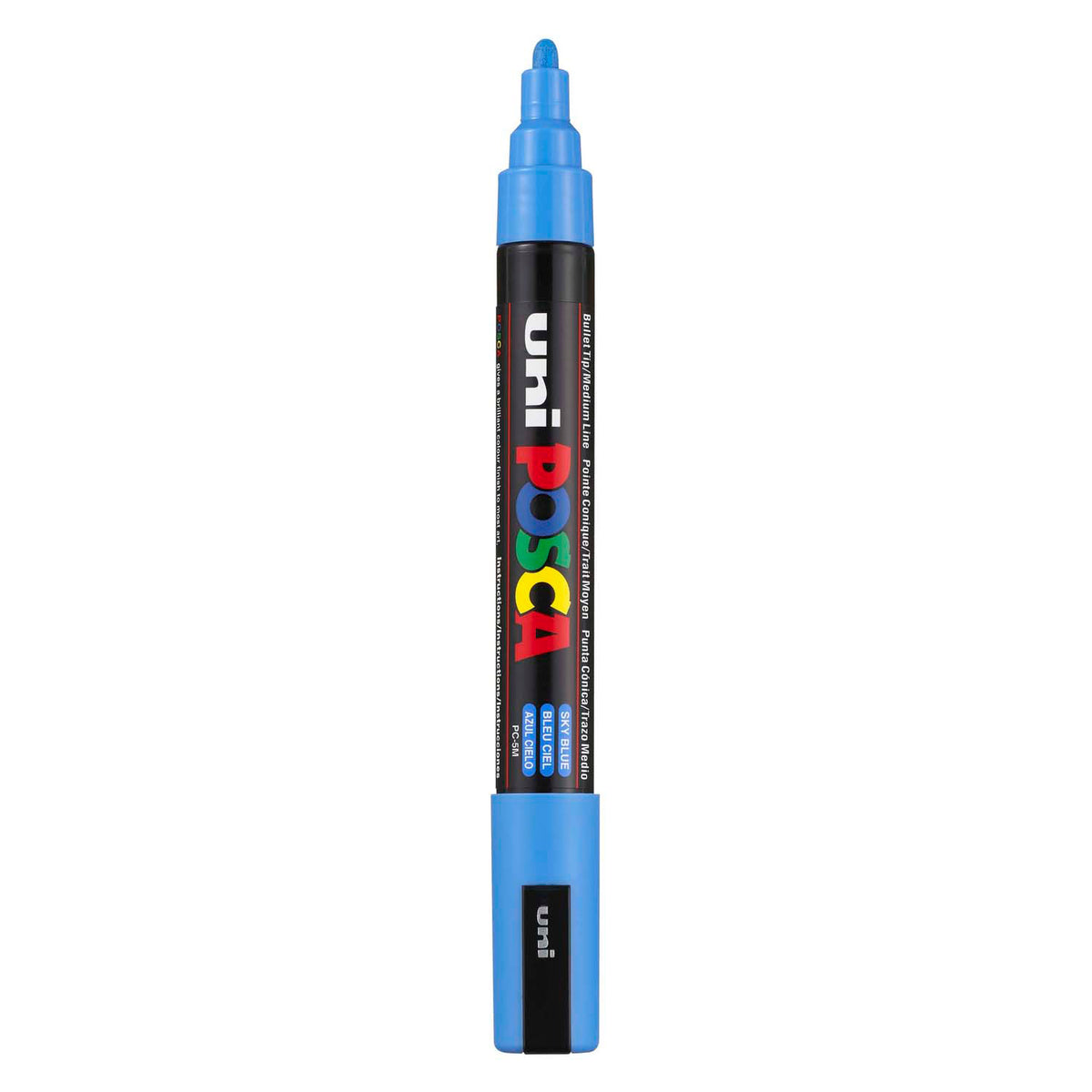 Uni posca verfmarker pc5m hemelsblauw - conische punt 2,5 mm