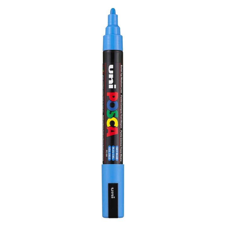 Uni posca verfmarker pc5m hemelsblauw - conische punt 2,5 mm
