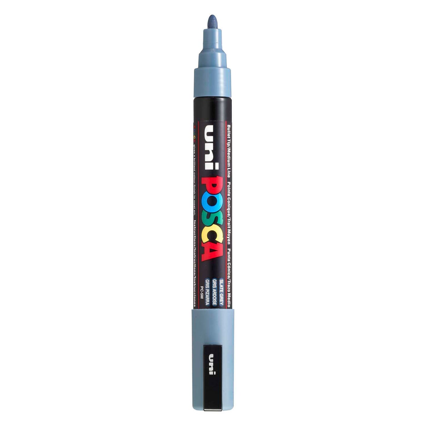 Uni posca verfmarker pc5m leigrijs - conische punt 2,5 mm