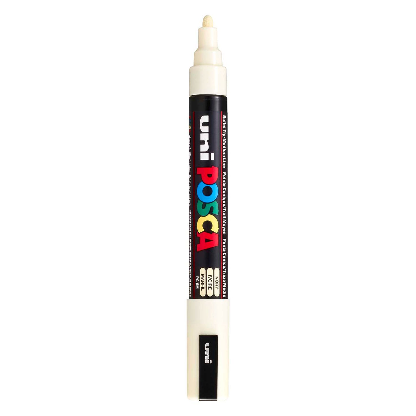 Uni posca verfmarker pc5m ivoor - conische punt 2,5 mm