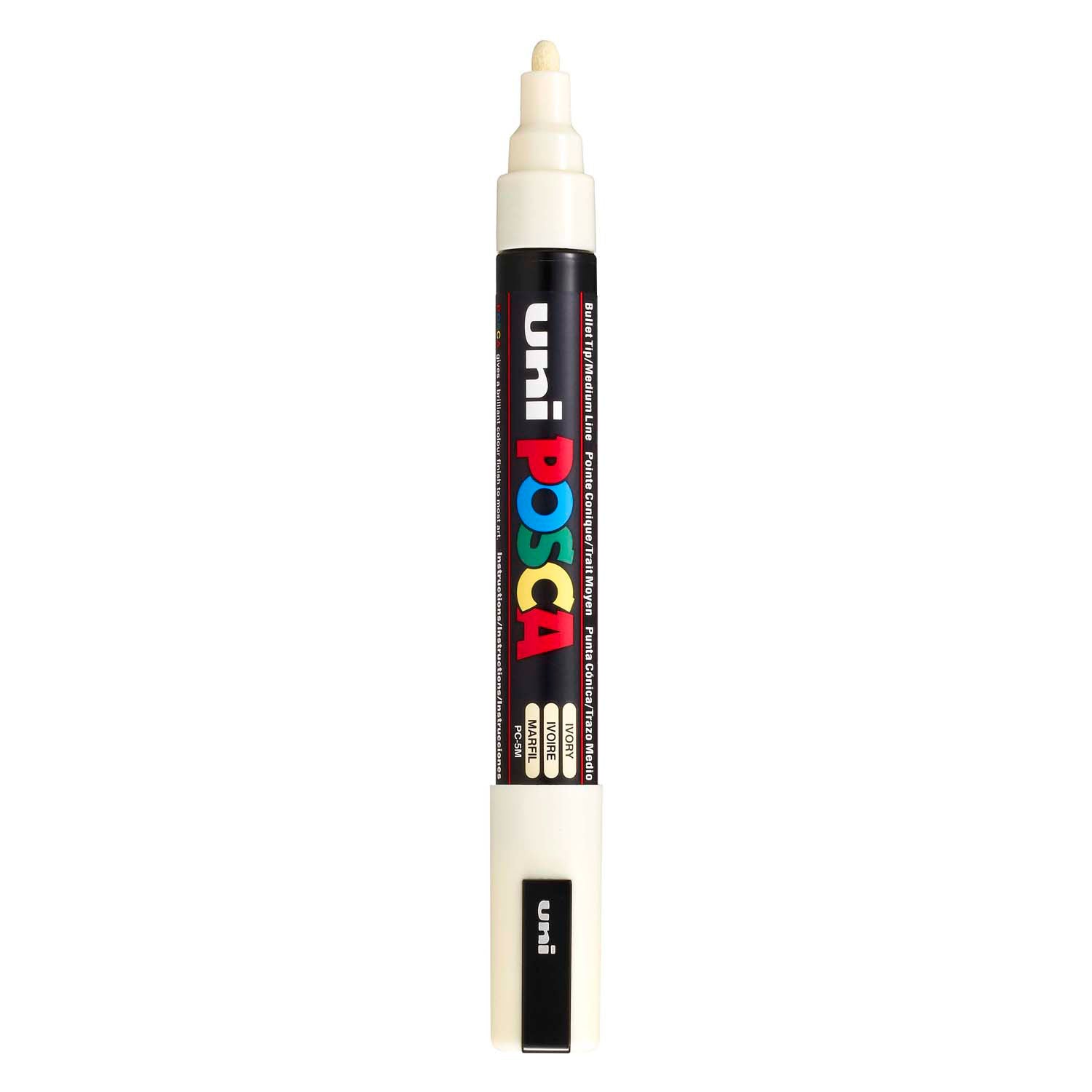 Uni posca verfmarker pc5m ivoor - conische punt 2,5 mm