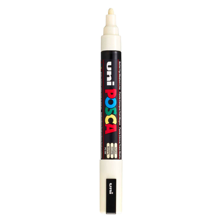Uni posca verfmarker pc5m ivoor - conische punt 2,5 mm