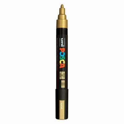 Uni posca verfmarker pc5m goud - conische punt 2,5 mm