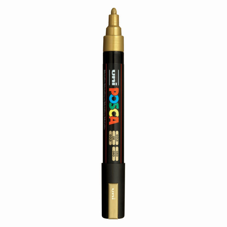 Uni posca verfmarker pc5m goud - conische punt 2,5 mm