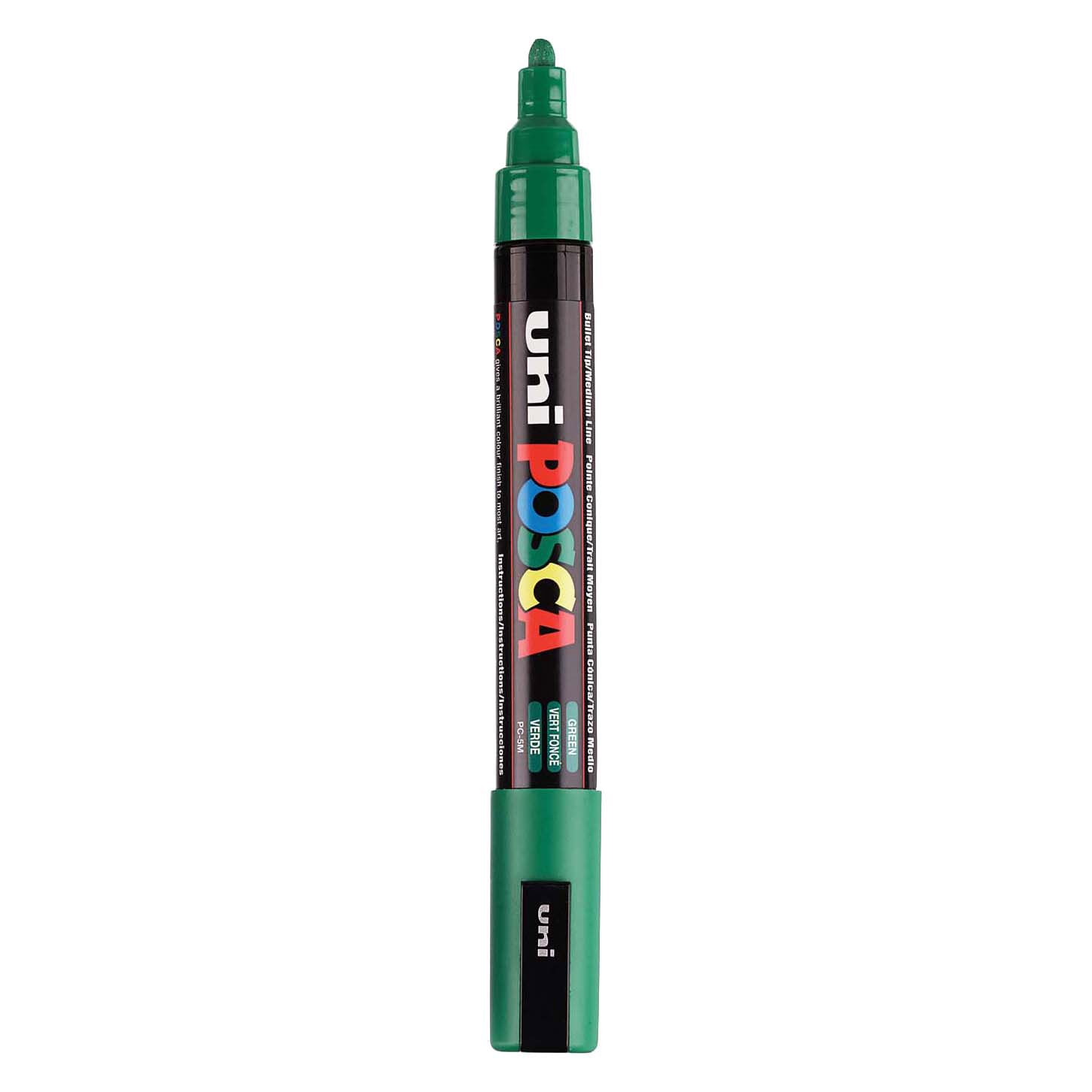 Uni posca verfmarker pc5m donkergroen - conische punt 2,5 mm
