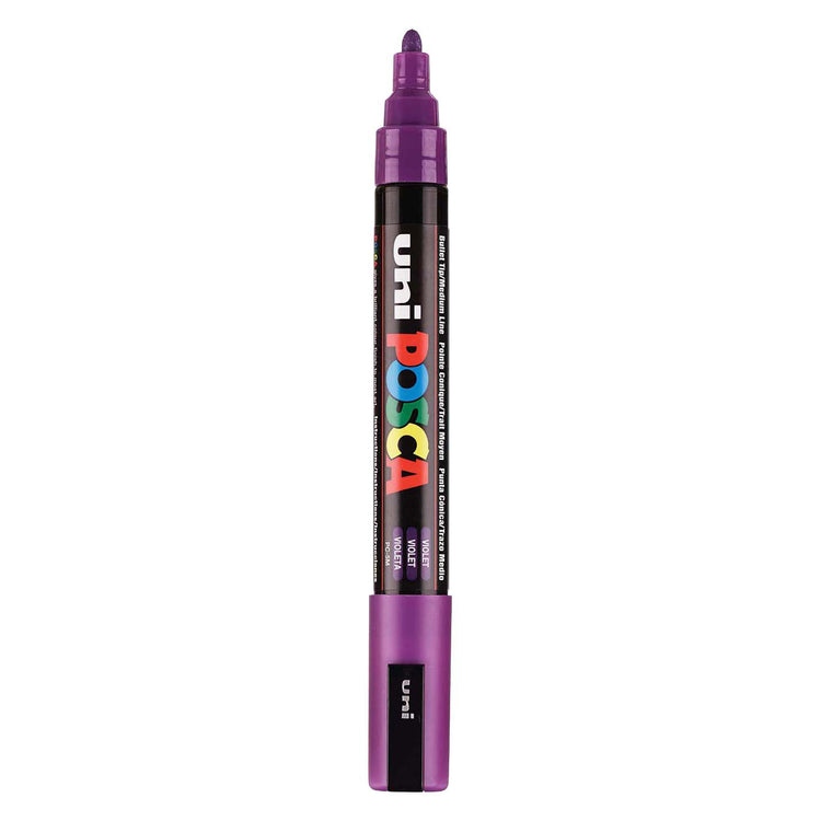 Uni posca verfmarker pc5m paars - conische punt 2,5 mm