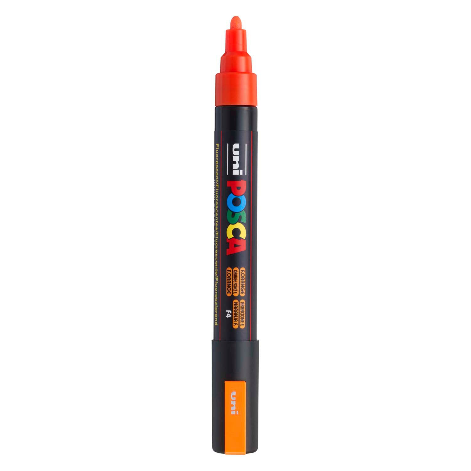 Uni posca verfmarker pc5m neon oranje - conische punt 2,5 mm