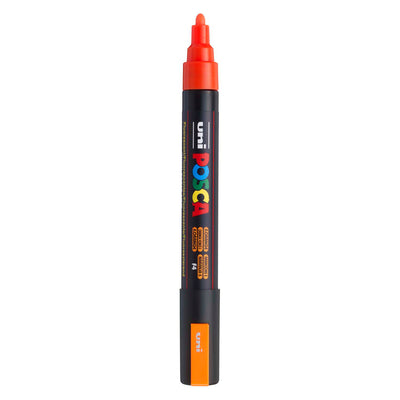 Uni posca verfmarker pc5m neon oranje - conische punt 2,5 mm