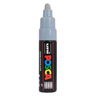 Uni posca verfmarker 7m grijs - conische punt 4,5mm