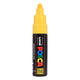 Uni posca verfmarker 7m geel - conische punt 4,5mm