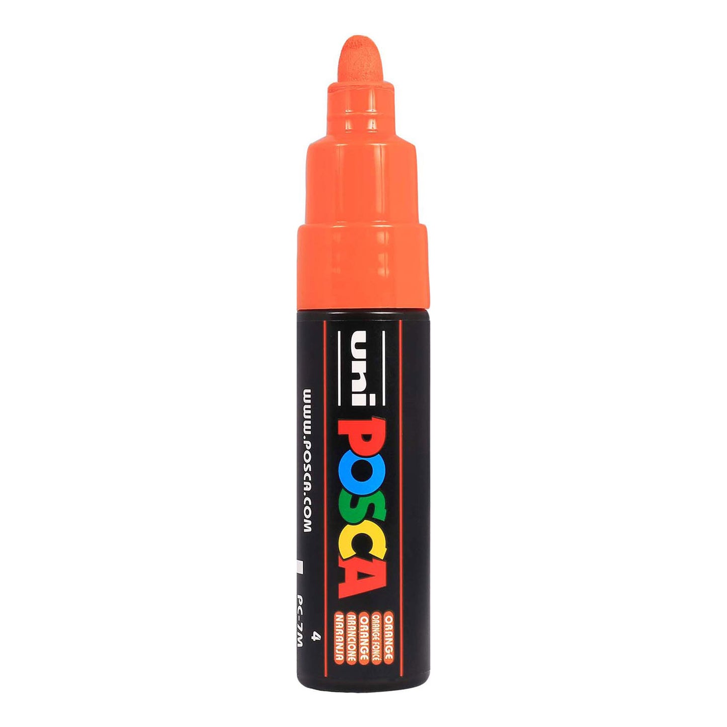 Uni posca verfmarker 7m donkeroranje - conische punt 4,5mm