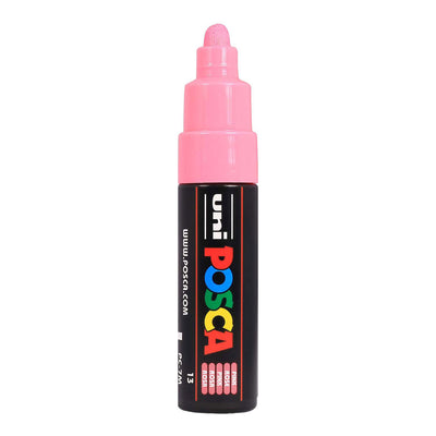 Uni posca verfmarker 7m roze - conische punt