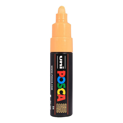 Uni posca verfmarker 7m lichtoranje - conische punt