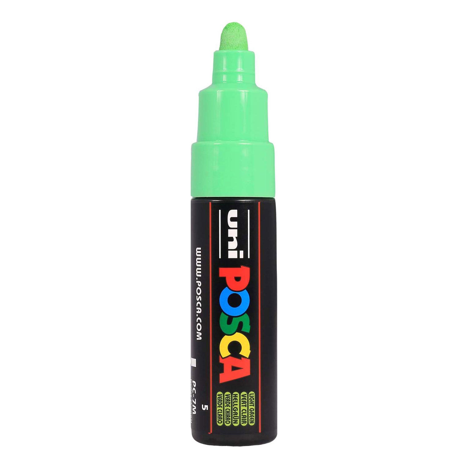 Uni posca verfmarker 7m lichtgroen - conische punt