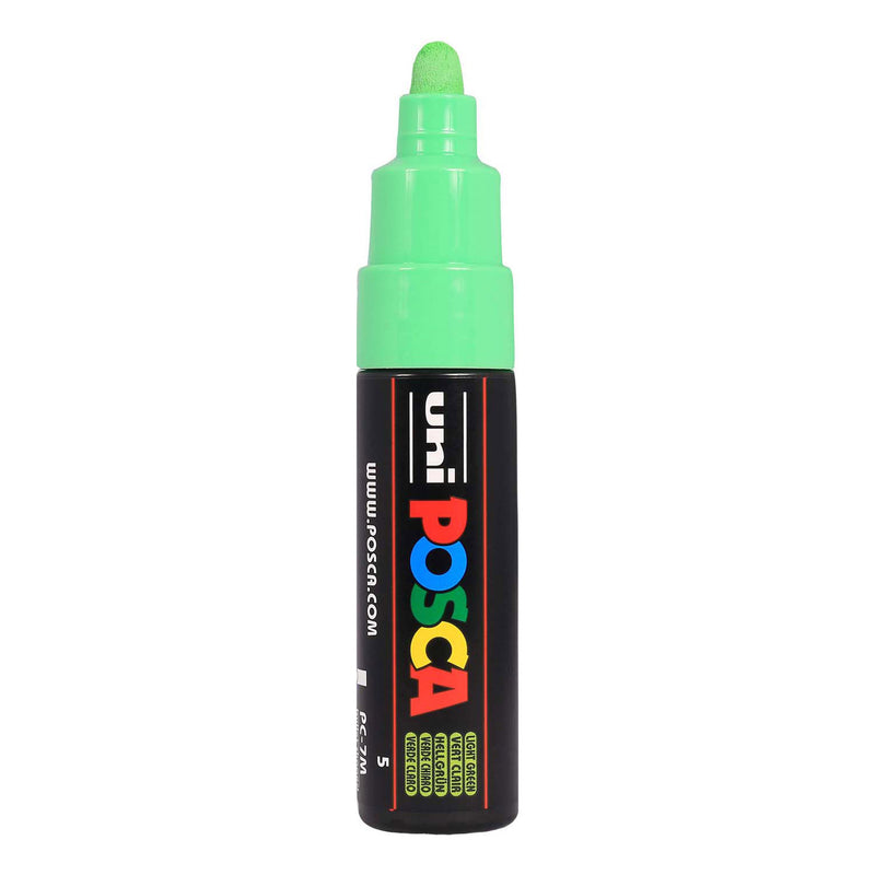 Uni posca verfmarker 7m lichtgroen - conische punt