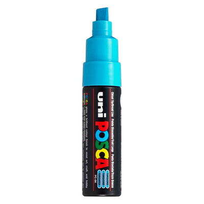 Uni posca verfmarker 8k turquoise - beitelpunt 8mm