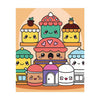 Graine creative graine schilderen op nummer set kawaii cakes - incl. acrylverf en penseel