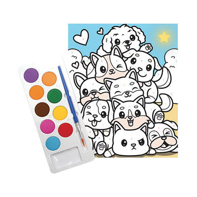 Graine creative graine schilderen op nummer set honden - incl. acrylverf en penseel
