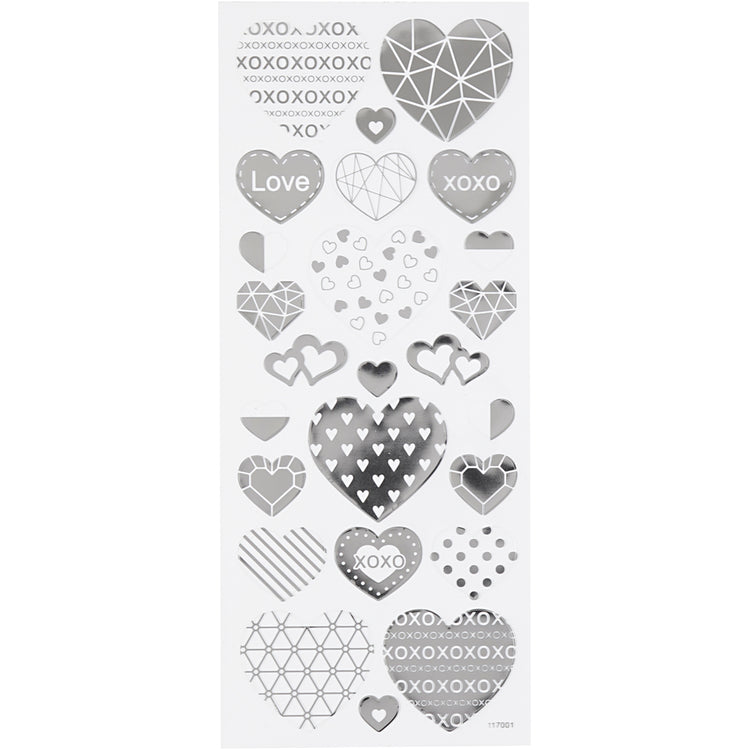 Https: www.cchobby.nl stickers-harten-vel-10x24-cm-ca-25-stuk-zilver-1-vel
