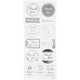 Creativ company stickers zilver thank you, 1 vel
