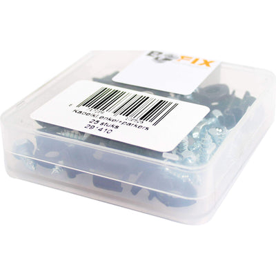 Kabelklem enkel Bofix met parkers (25 stuks)